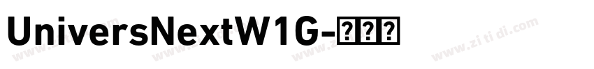 UniversNextW1G字体转换