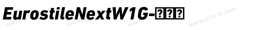 EurostileNextW1G字体转换