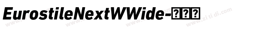 EurostileNextWWide字体转换