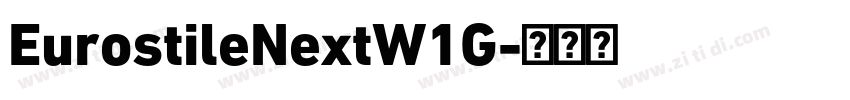 EurostileNextW1G字体转换