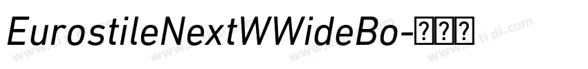 EurostileNextWWideBo字体转换
