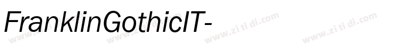 FranklinGothicIT字体转换
