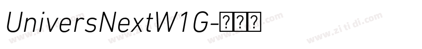 UniversNextW1G字体转换