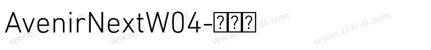 AvenirNextW04字体转换