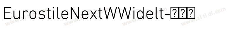 EurostileNextWWidelt字体转换
