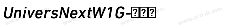 UniversNextW1G字体转换