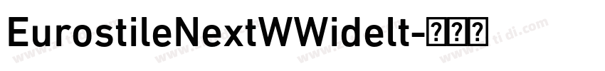 EurostileNextWWidelt字体转换