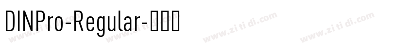 DINPro-Regular字体转换