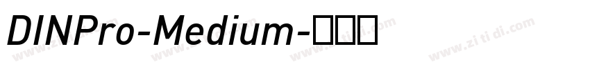 DINPro-Medium字体转换