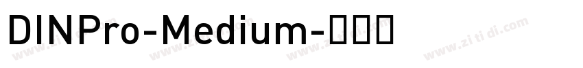 DINPro-Medium字体转换
