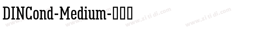 DINCond-Medium字体转换