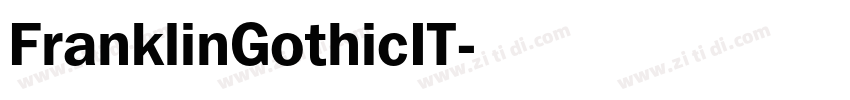FranklinGothicIT字体转换