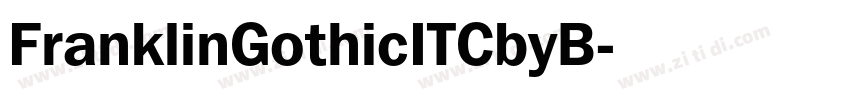 FranklinGothicITCbyB字体转换