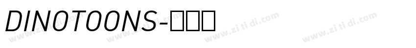 DINOTOONS字体转换