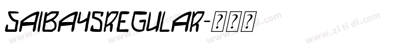 SAIBA45Regular字体转换