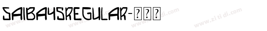SAIBA45Regular字体转换