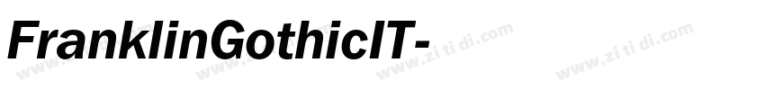 FranklinGothicIT字体转换