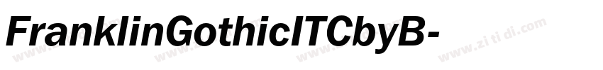 FranklinGothicITCbyB字体转换