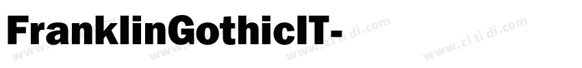 FranklinGothicIT字体转换