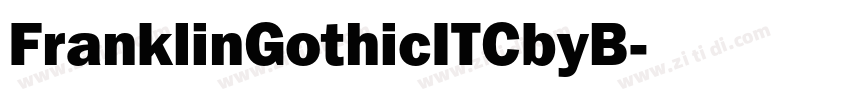 FranklinGothicITCbyB字体转换