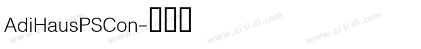 AdiHausPSCon字体转换