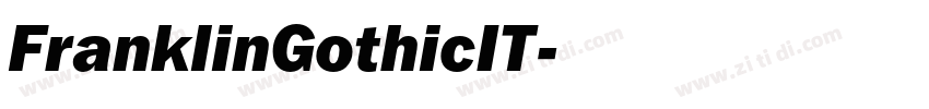 FranklinGothicIT字体转换