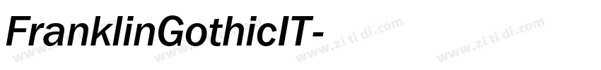 FranklinGothicIT字体转换