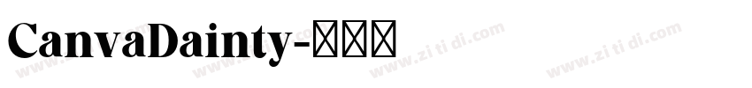CanvaDainty字体转换
