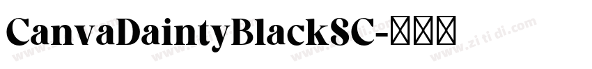 CanvaDaintyBlackSC字体转换