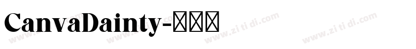 CanvaDainty字体转换