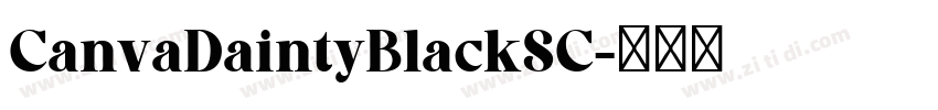 CanvaDaintyBlackSC字体转换