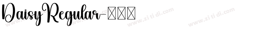 DaisyRegular字体转换