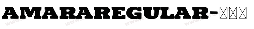 AmaraRegular字体转换