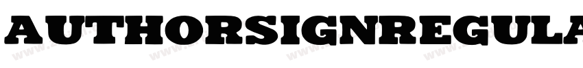 AuthorsignRegular字体转换