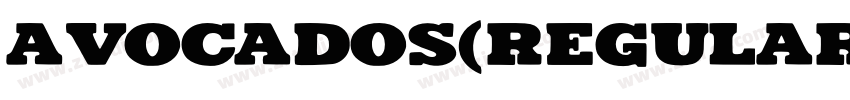 Avocados(Regular)字体转换