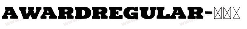 AwardRegular字体转换
