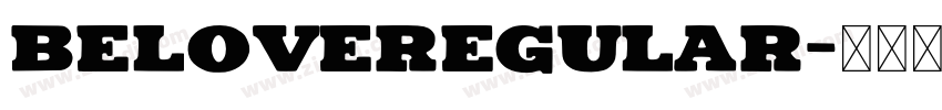 BeloveRegular字体转换