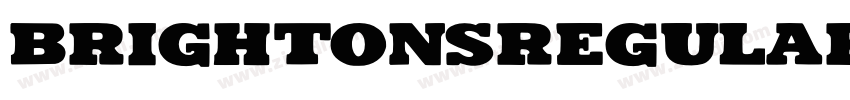 BrightonsRegular字体转换