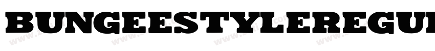 BungeestyleRegular字体转换