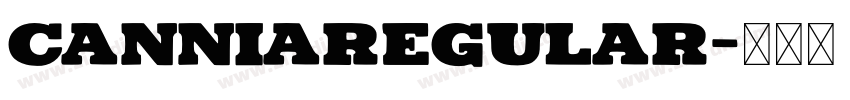 CanniaRegular字体转换