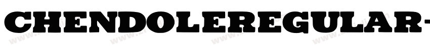 ChendoleRegular字体转换