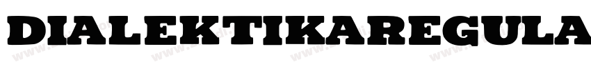 DialektikaRegular字体转换