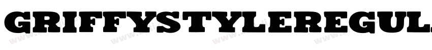 GriffystyleRegular字体转换