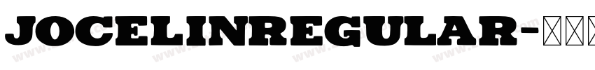 JocelinRegular字体转换
