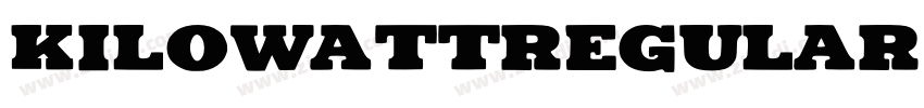 KilowattRegular字体转换