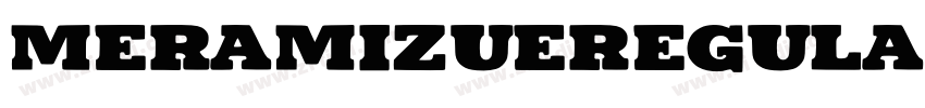 MeramizueRegular字体转换