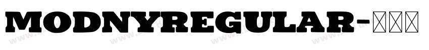 ModnyRegular字体转换
