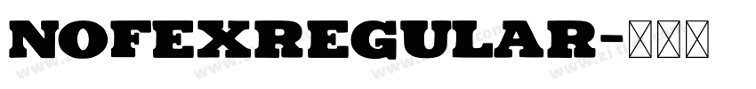 NofexRegular字体转换