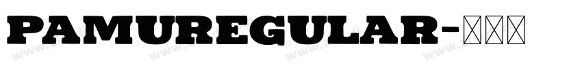 PAMURegular字体转换