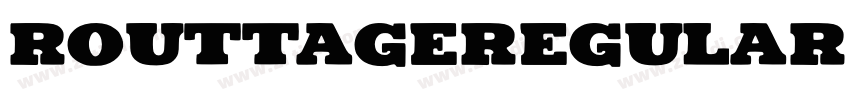 RouttageRegular字体转换